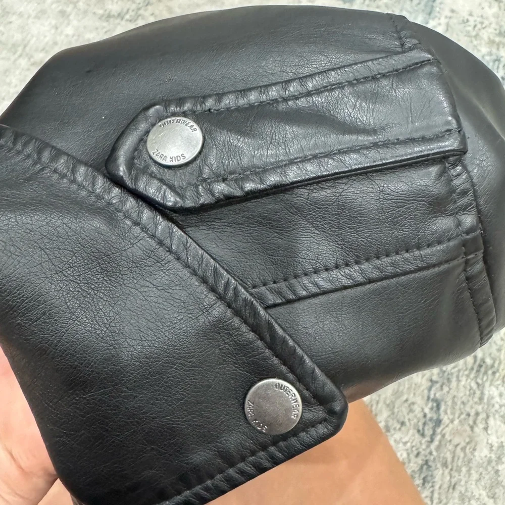Zara Kids Black Biker Jacket - Picture 11 of 11